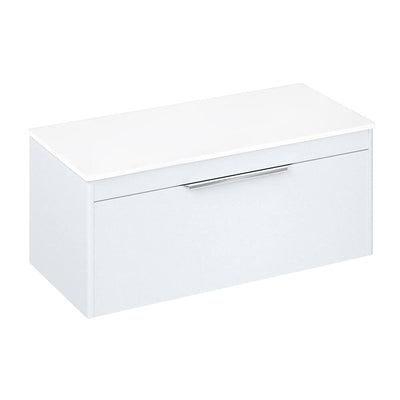 Britton Bathrooms Shoreditch 1000mm Single Drawer Vanity Unit With Worktop