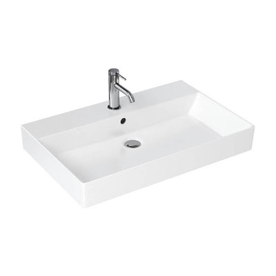 Britton Bathrooms Shoreditch Frame 700mm Furniture Stand and Basin - Polished Stainless Steel