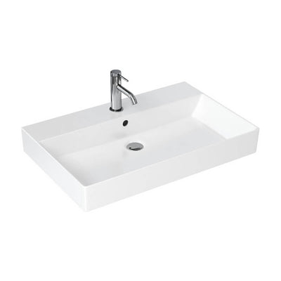 Britton Bathrooms Shoreditch  Frame 700mm Furniture Stand and Basin - Black