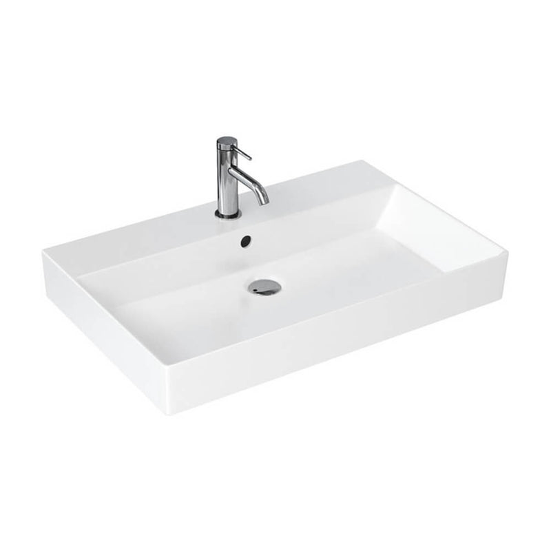 Britton Bathrooms Shoreditch  Frame 700mm Furniture Stand and Basin - Black