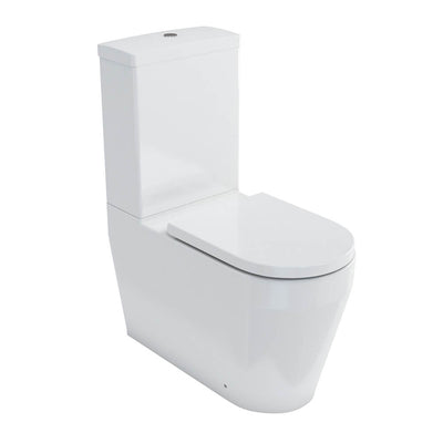 Britton Bathrooms Stadium Close Coupled Back To Wall Toilet & Soft Close Seat