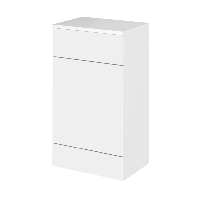Hudson Reed Fusion Floor Standing 500mm WC Unit With Matching Top - White Gloss