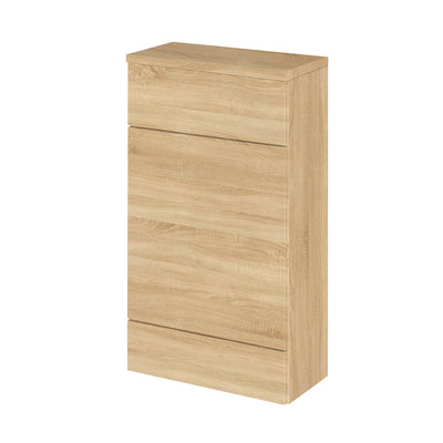 Hudson Reed Fusion Floor Standing Slimline 500mm WC Unit With Matching Top - Natural Oak