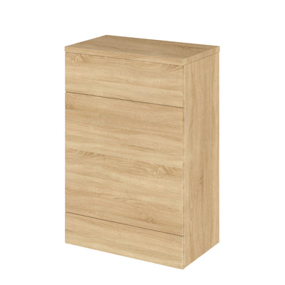 Hudson Reed Fusion Floor Standing 600mm WC Unit With Matching Top - Natural Oak