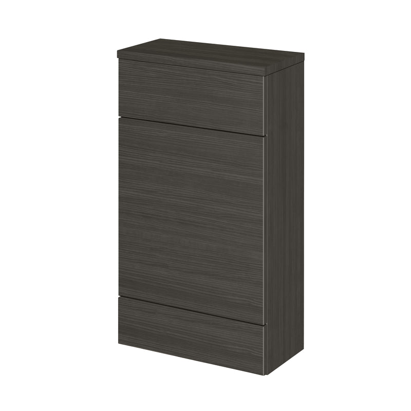 Hudson Reed Fusion Floor Standing Slimline 500mm WC Unit With Matching Top - Hacienda Black