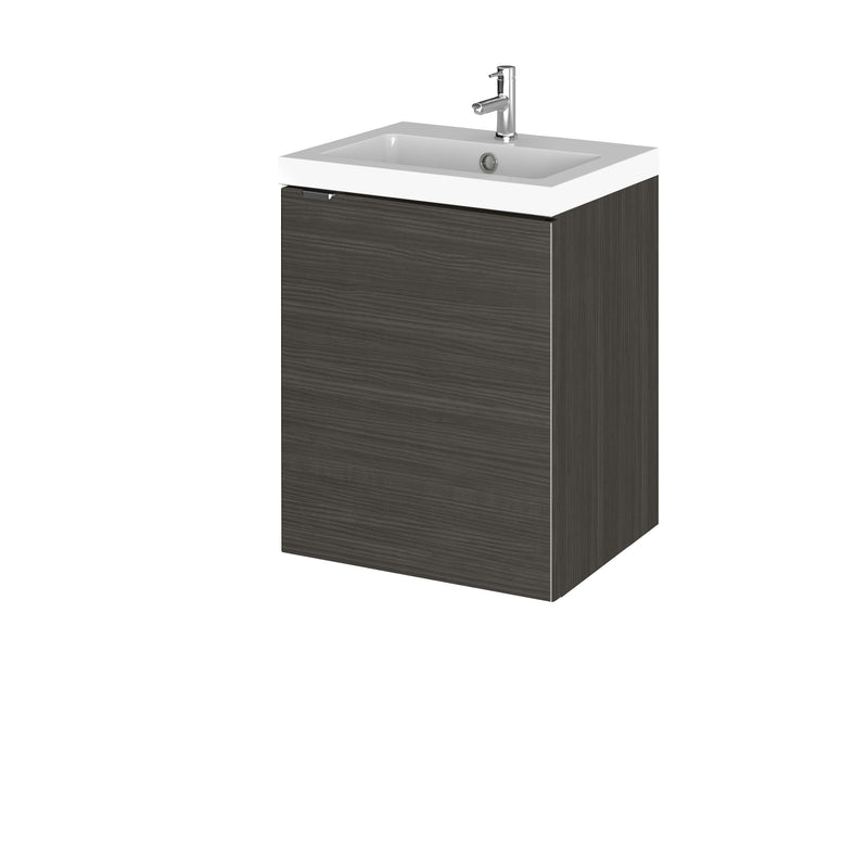 Hudson Reed Fusion Wall Hung 400mm Vanity Unit & Basin - Hacienda Black