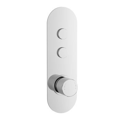 Capri 2 Outlet Push Button Concealed Thermostatic Valve