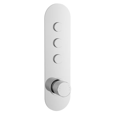 Capri 3 Outlet Push Button Concealed Thermostatic Valve