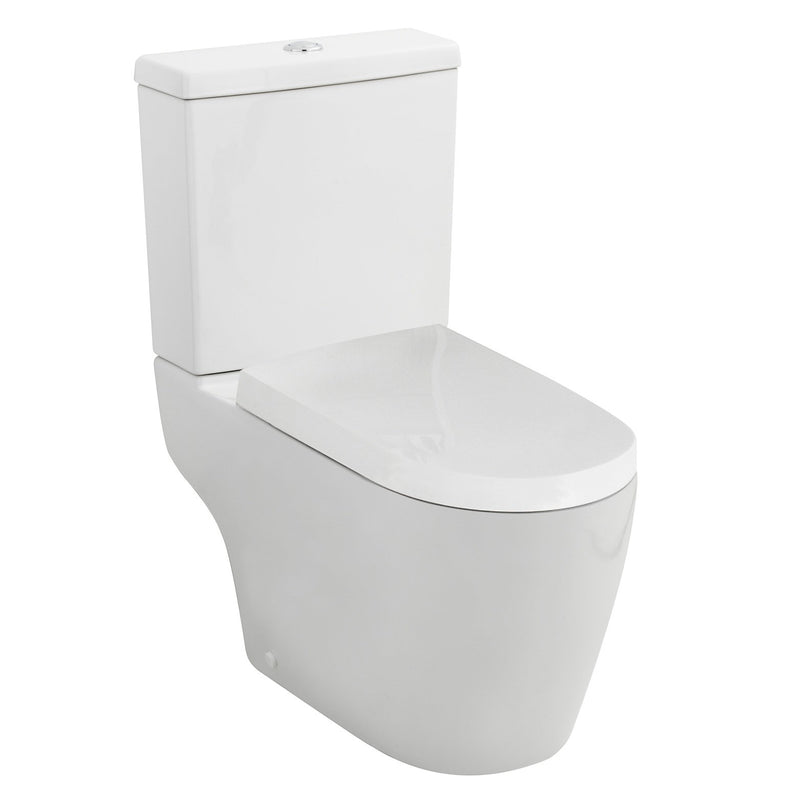 Nuie Provost Semi Flush To Wall Close Coupled Toilet & Soft Close Seat - 670mm Projection