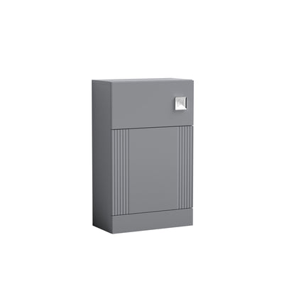 Nuie Deco 500 x 253mm WC Unit Without Cistern - Grey Satin