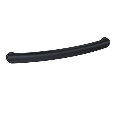 Curved D Bar Handle With 192mm Centres - Matt Black