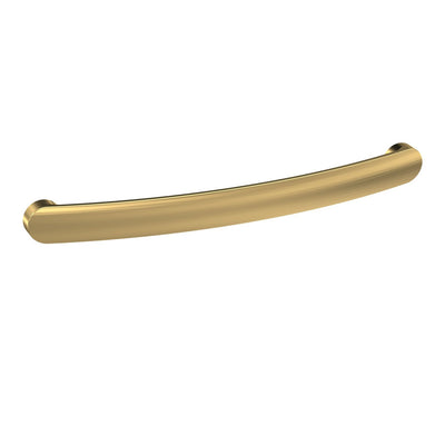 Curved D Bar Handle With 192mm Centres - Brushed Brass