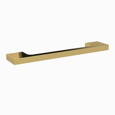 Slimline Straight D Bar Handle With 128mm Centres - Brushed Brass