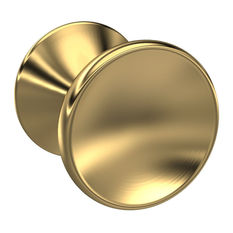 Round Knob - Brushed Brass