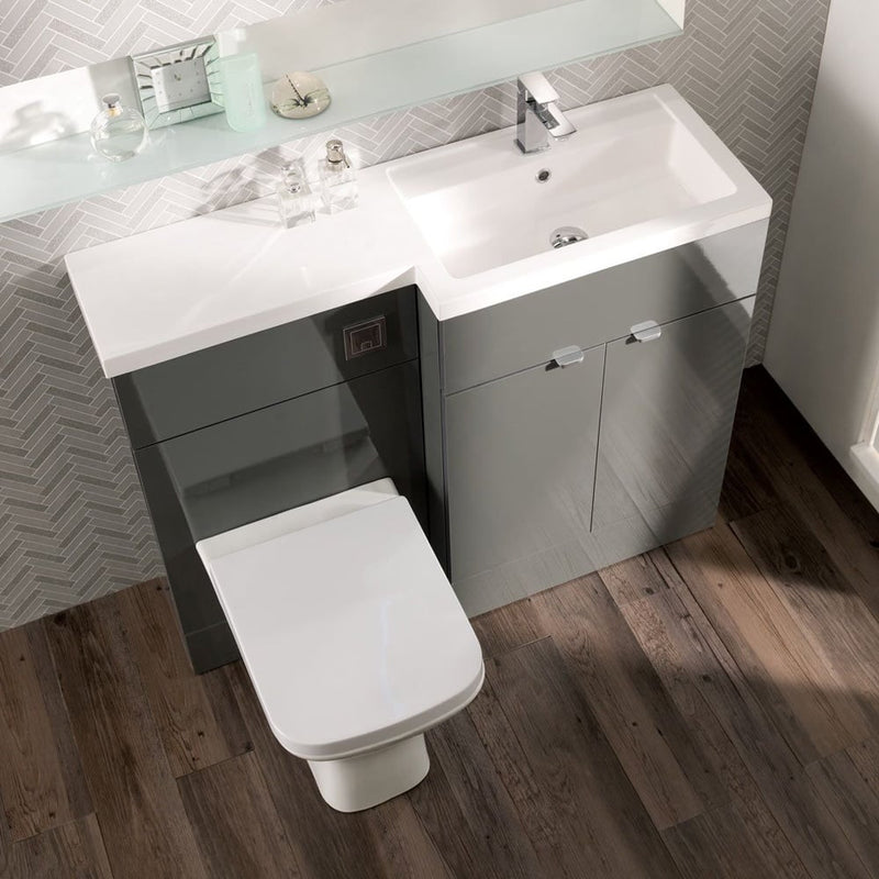 Hudson Reed Fusion 1100mm Floorstanding Combination Unit With L Shaped Basin