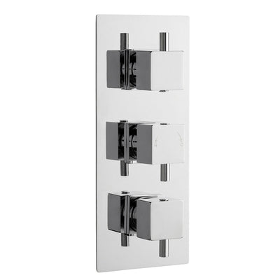 Jenson Square 2 Outlet Concealed Thermostatic Valve With 3 Handles