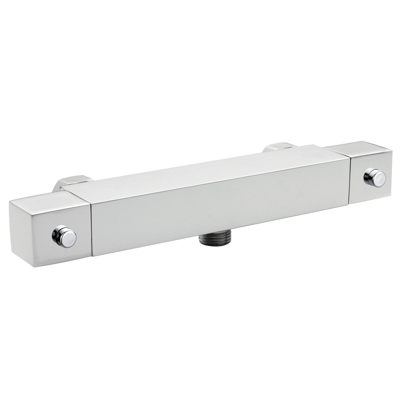 Jenson Square Exposed Thermostatic Bar Valve BathLab.co.uk