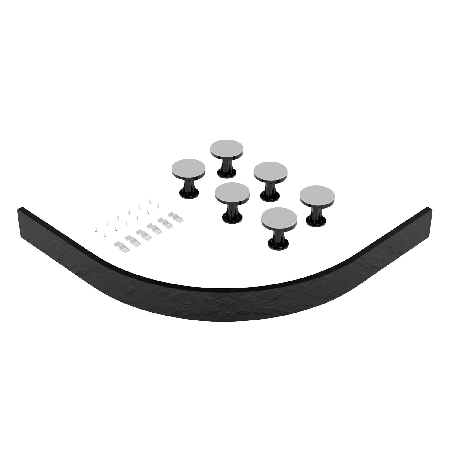 Slate Risers Slate Effect Easy Plumb Riser Kit For 700-900mm Offset & Quadrant Show ...