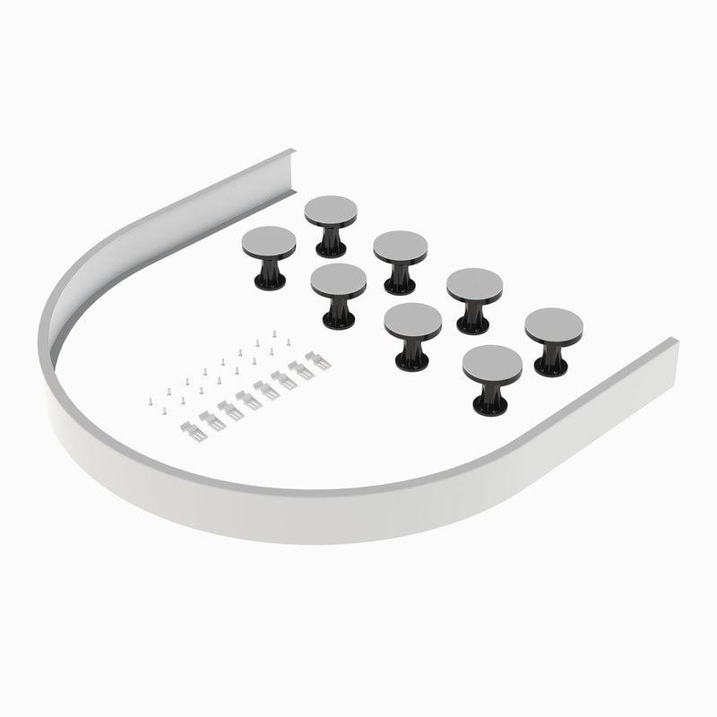 Shower Rising Plinth Nuie Easy Plumb Leg & Plinth Riser Set For Shower Trays - Gloss White ...