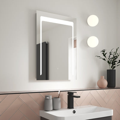 Marina 500 x 700mm LED Touch Sensor Mirror With Demister