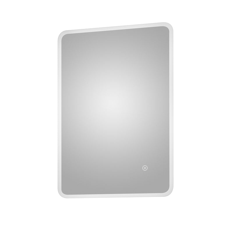 Capri 800 x 800mm Round LED Illuminated Framed Mirror with Touch Sensor -  Chrome