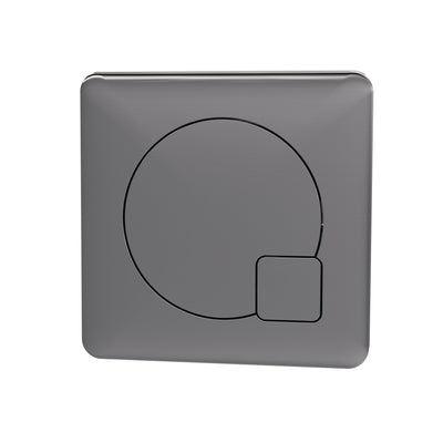 Nuie Dual Flush Button - Brushed Gunmetal