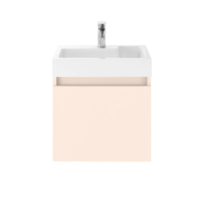 Jenson Wall Hung 500mm Wall Hung Vanity & Basin - Blush Pink