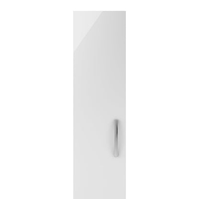 Nuie Arno 300 x 253mm Wall Hung Tall Unit With 1 Door - White Gloss