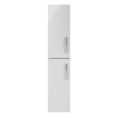 Cape 300mm Tall Unit With 2 Doors - Gloss Grey Mist