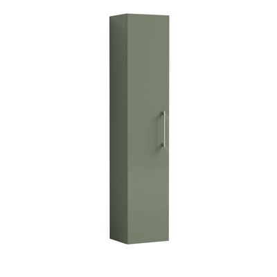 Nuie Arno 300 x 253mm Wall Hung Tall Unit With 1 Door - Green Satin