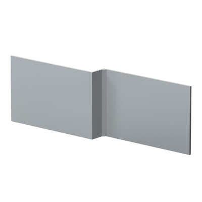 Hudson Reed 1700mm Shower Bath Front Panel - Satin Grey