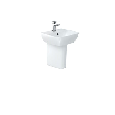 Britton Bathrooms MyHome 400mm Basin With Semi Pedestal