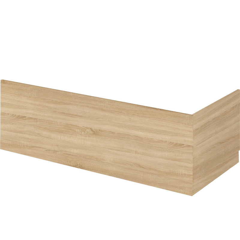 Cape Wooden Bath End Panel - Natural Oak