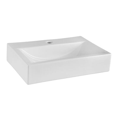 Hudson Reed Rectangular Counter Top Vessel Basin With 1 Tap Hole - 460 x 330mm