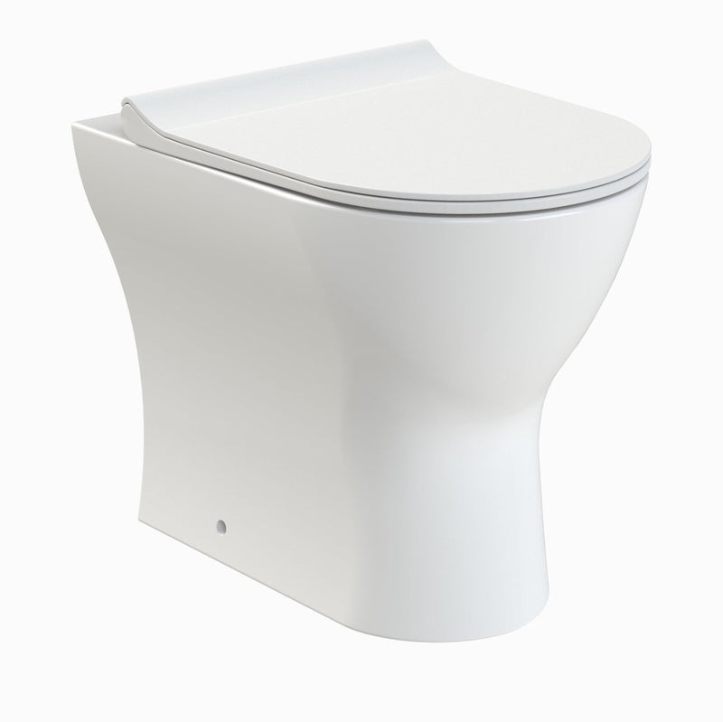 Nuie Freya Rimless Back To Wall Toilet & Soft Close Seat - 500mm Projection