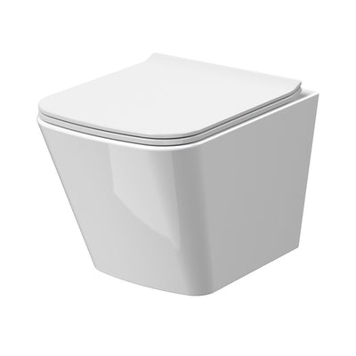 Nuie Ava Wall HungToilet & Soft Close Sandwich Seat - 480mm Projection