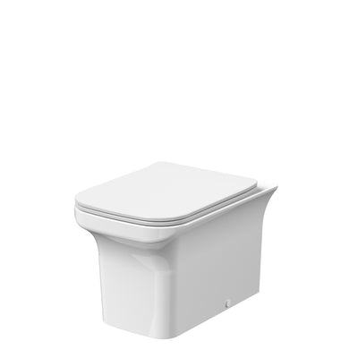 Nuie Ava Back To Wall Toilet & Soft Close Sandwich Seat - 550mm Projection