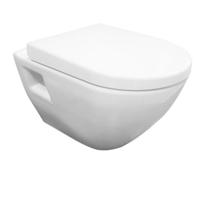 Nuie Provost Wall Hung Toilet & Soft Close Seat - 510mm Projection