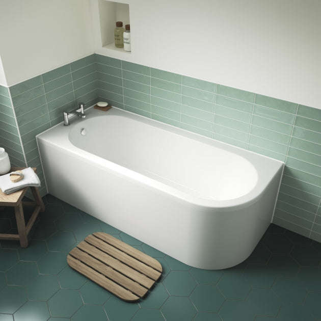 Capri Corner Bath With Panel 1700 x 725mm