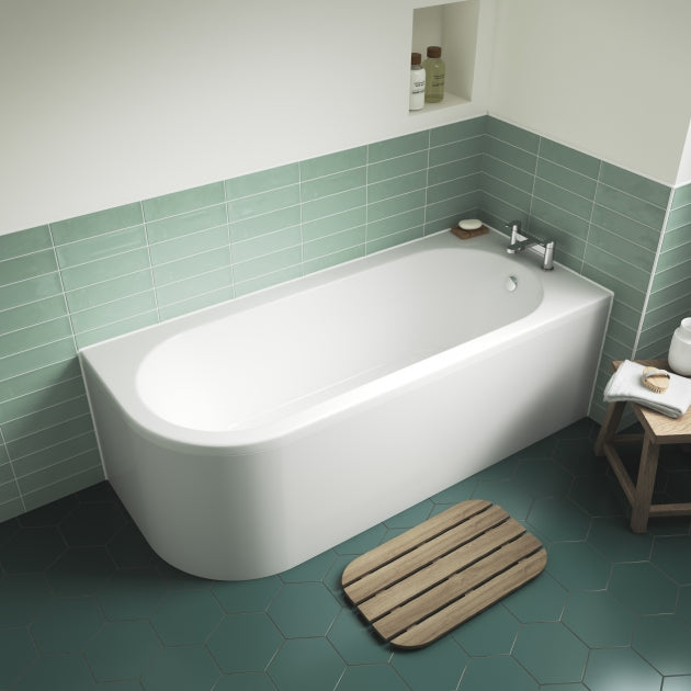 Capri Corner Bath With Panel 1700 x 725mm