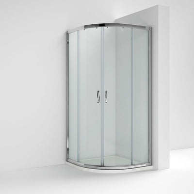 Nuie Ella 5mm Satin Chrome Quadrant Shower Enclosure