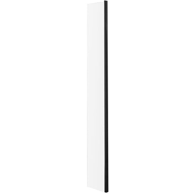 Vista Black 8mm Wetroom Shower Screen With Fixed Return