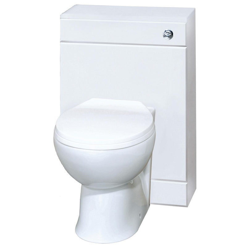 Layla 903mm Furniture Pack With Basin, Back To Wall Toilet, Cistern & Tap - Gloss White