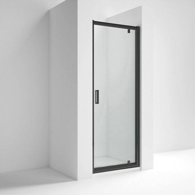 Nuie Rene 6mm Black Pivot Shower Door