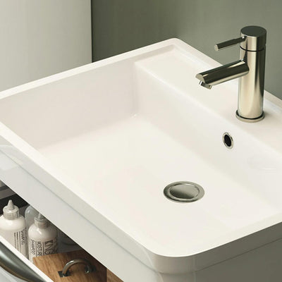 Nuie Parade 800 x 450mm Wall Hung Vanity Unit With 2 Drawers & Basin