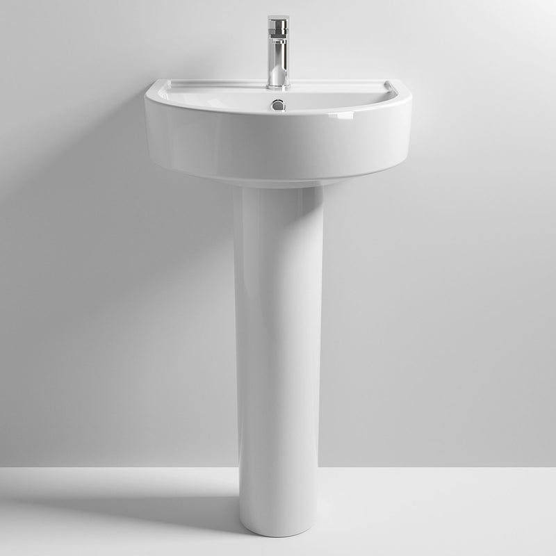 Capri 520mm Basin & Full Pedestal