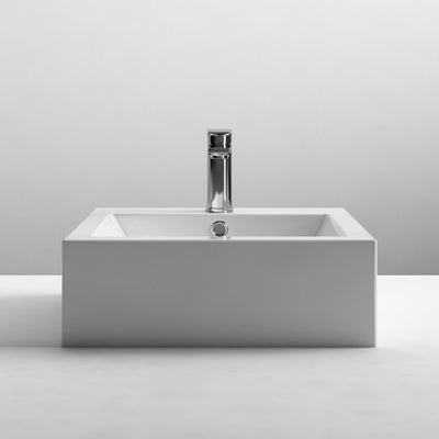 Cape Square 470mm Countertop Basin With Tap Hole