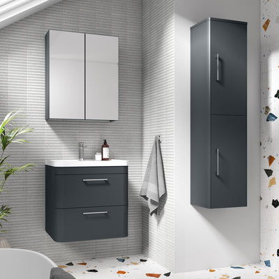 Nuie Parade 800 x 450mm Floor Standing Vanity Unit With 2 Drawers & Basin