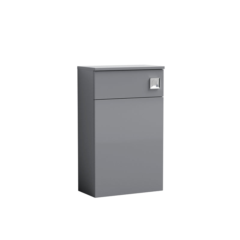 Nuie Arno 500 x 260mm WC Unit Without Cistern - Cloud Grey Gloss