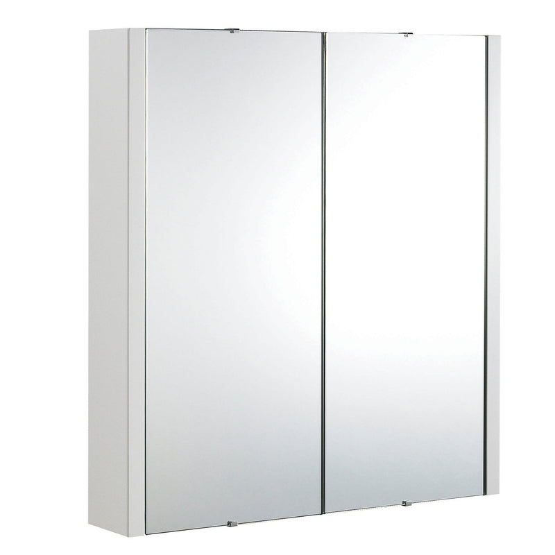 Marina 600mm Mirror Cabinet - Gloss White